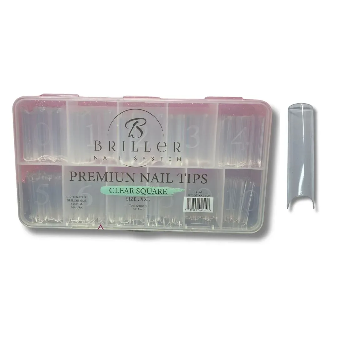 Tips clear XXL Square  Briller