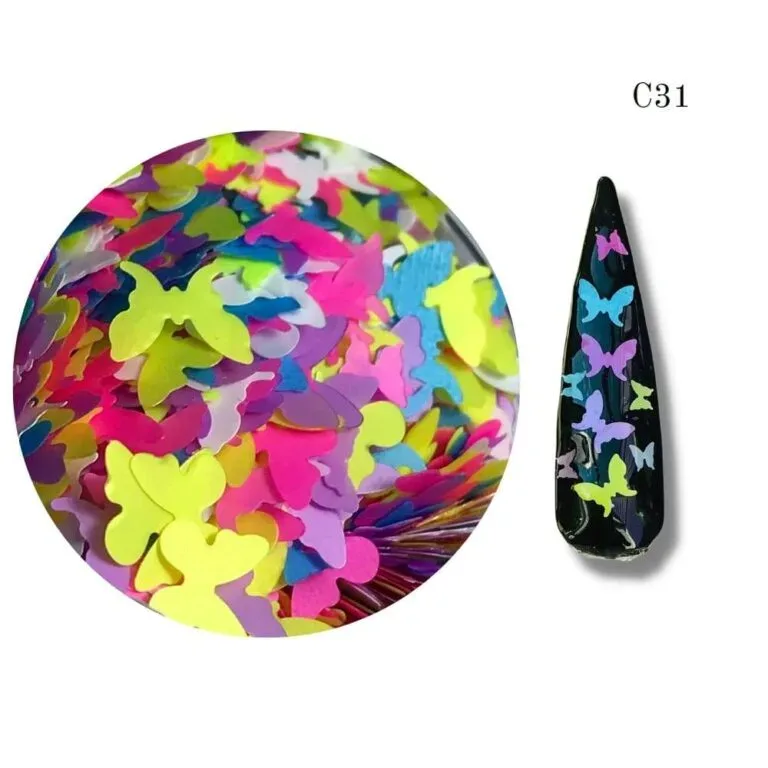 Confeti Mariposa Colores 3gr C-31