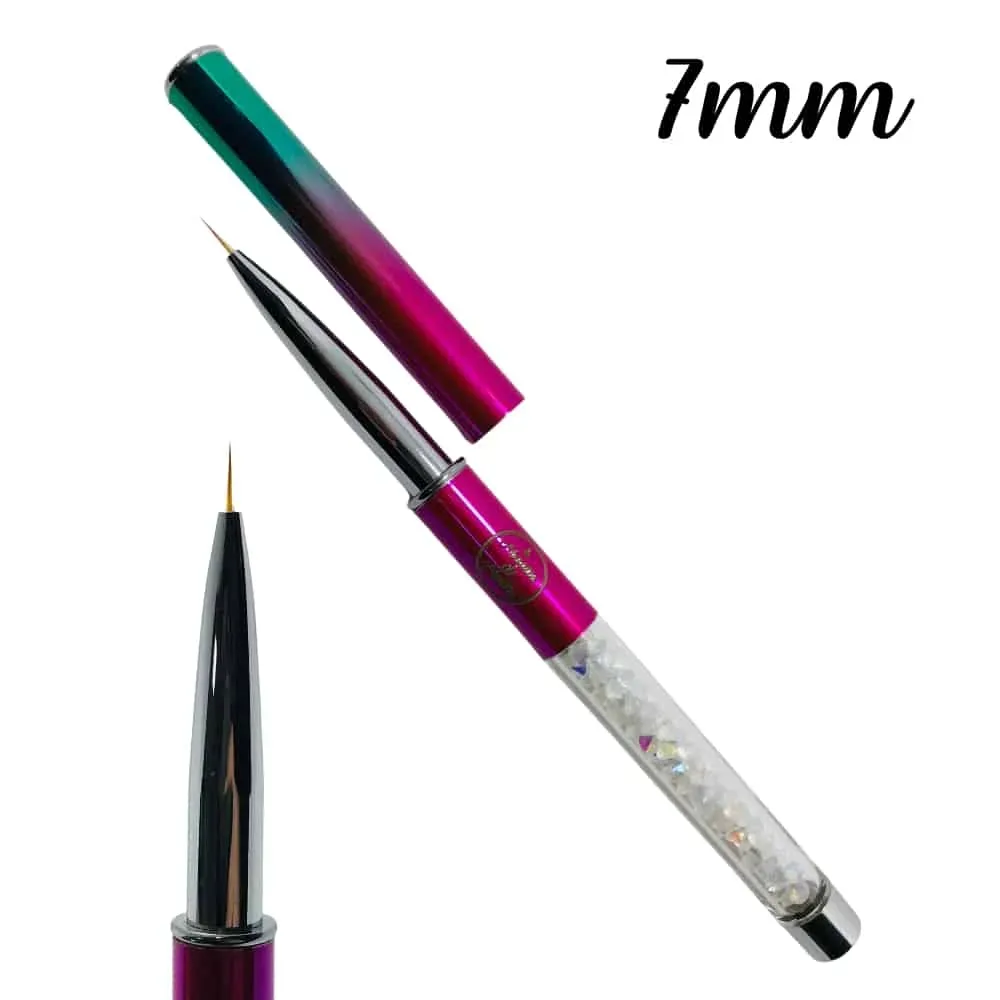 Liner Tornasol Fucsia-Verde 7mm
