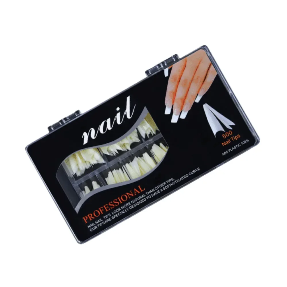 Tips Stiletto caja de 500 Un. Alternativo Hueso
