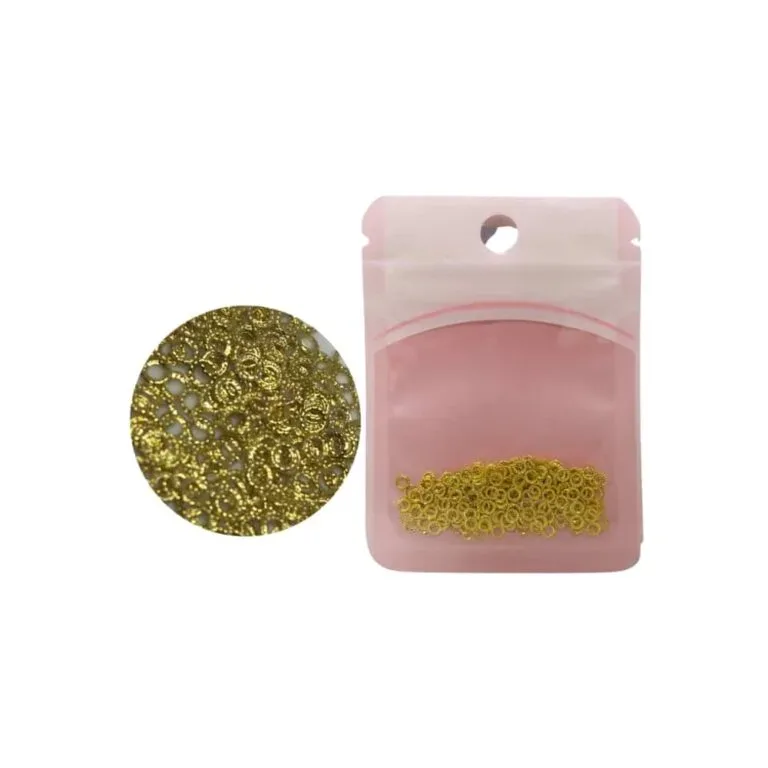Argolla para cristales Doradas