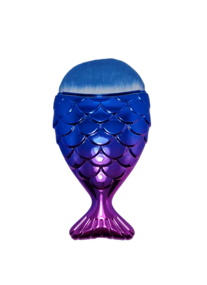 Brocha Cola de Sirena Fucsia/Azul