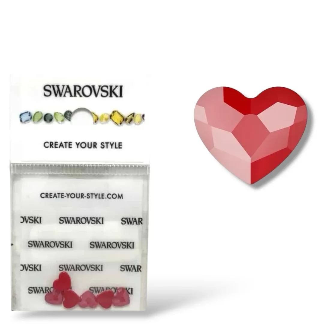 Cristal Swarovski Heart Royal Red 6mm