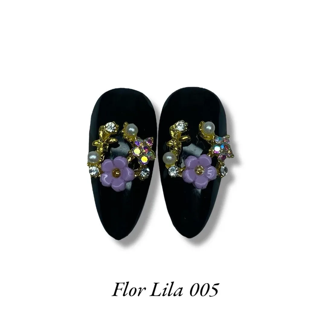 Joya Flor Lila 005
