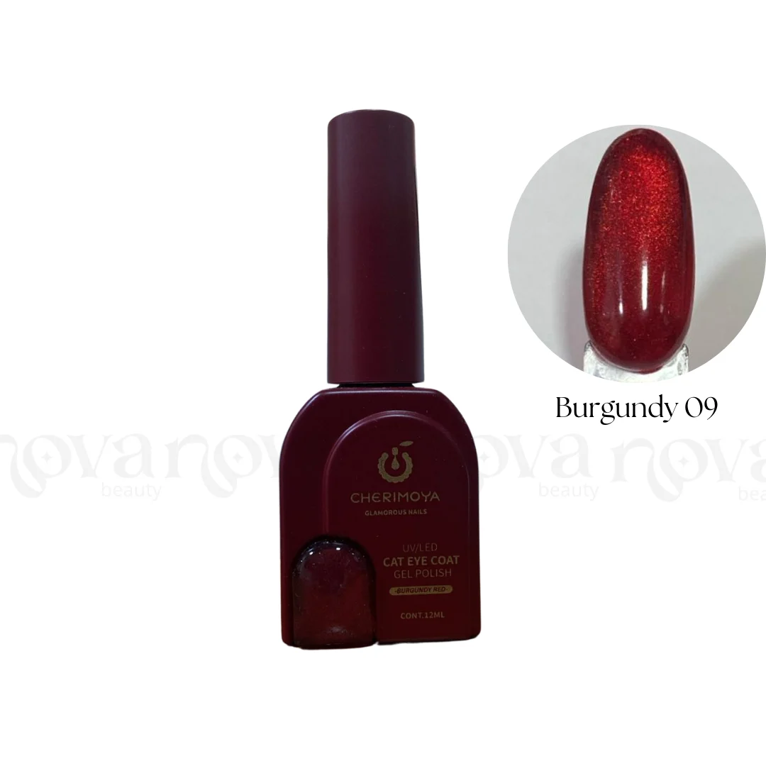 Esmalte ojo de gato Cherimoya - Burgundy 009