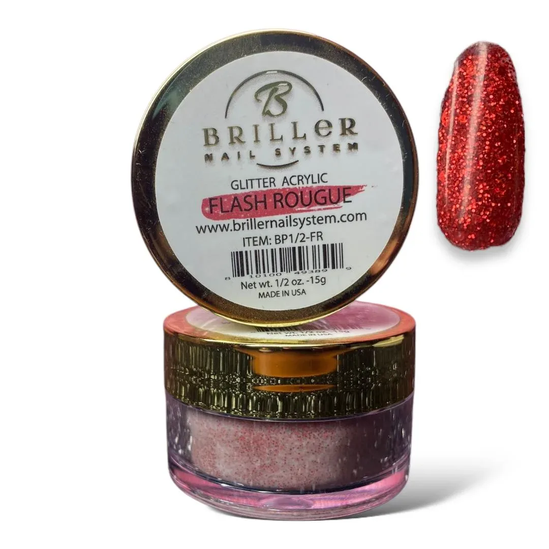 Acrílico con glitter Flash Rouge