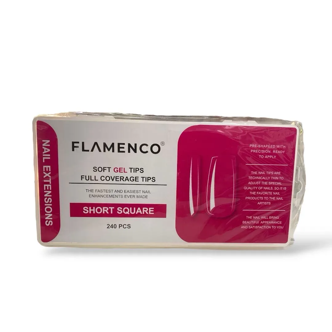 Tips Soft Gel Flamenco Square