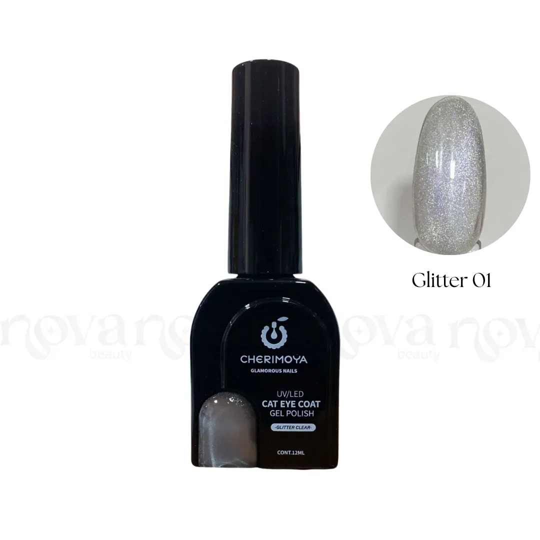 Esmalte ojo de gato Cherimoya - Glitter 001