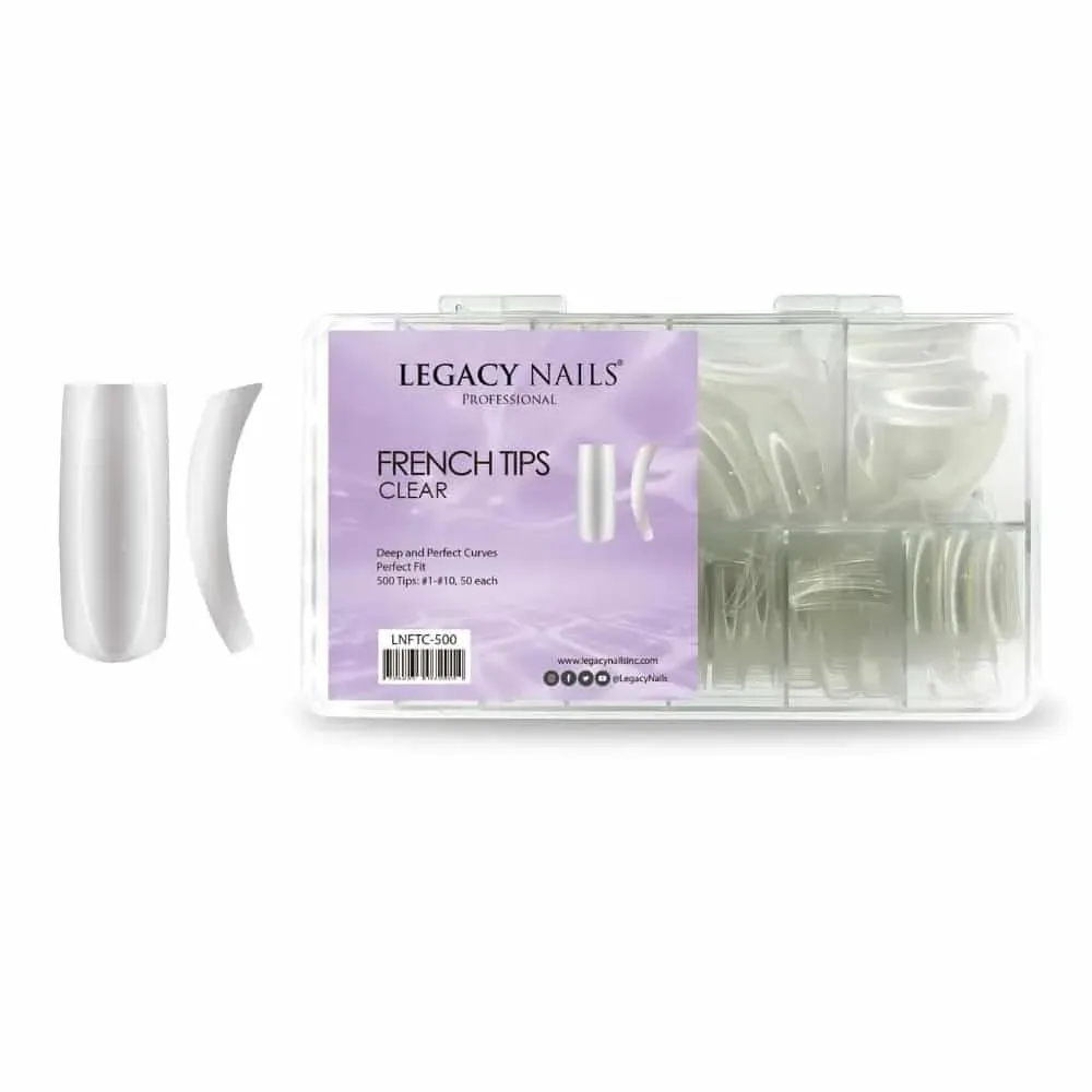 Legacy Nails Tips Clear French