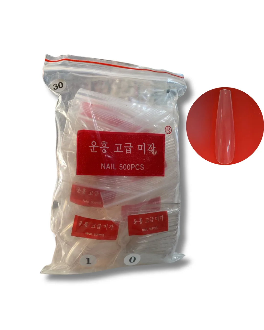 Tips Soft Gel - Ballerina bolsa 500 pcs