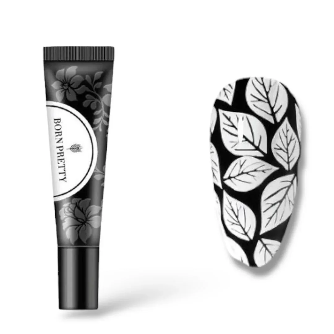 Tinta para stamping Born Pretty Blanca