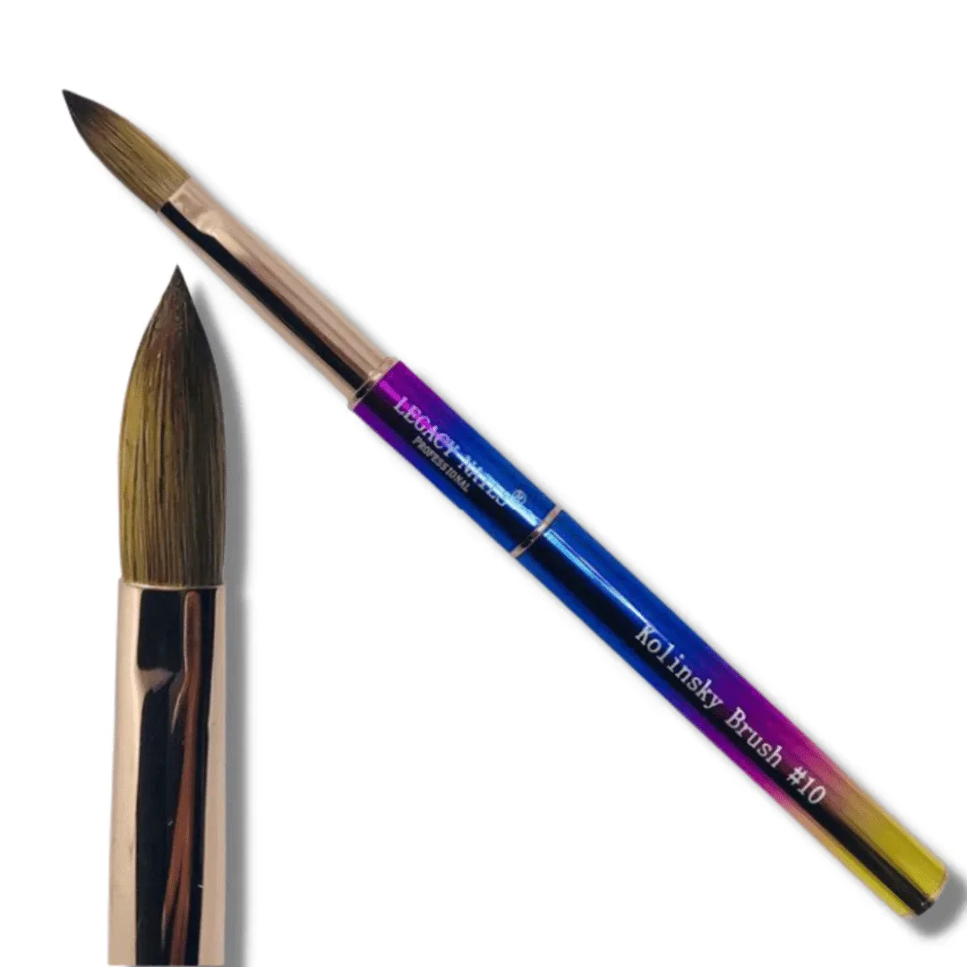 Pincel Kolinsky Nº10 Multicolor - Legacy Nails