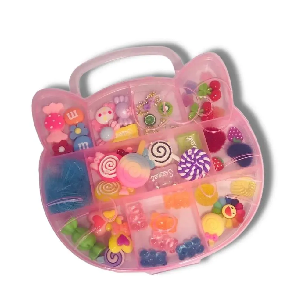 Caja organizadora Hello Kitty color Rosa + 50 Dulces