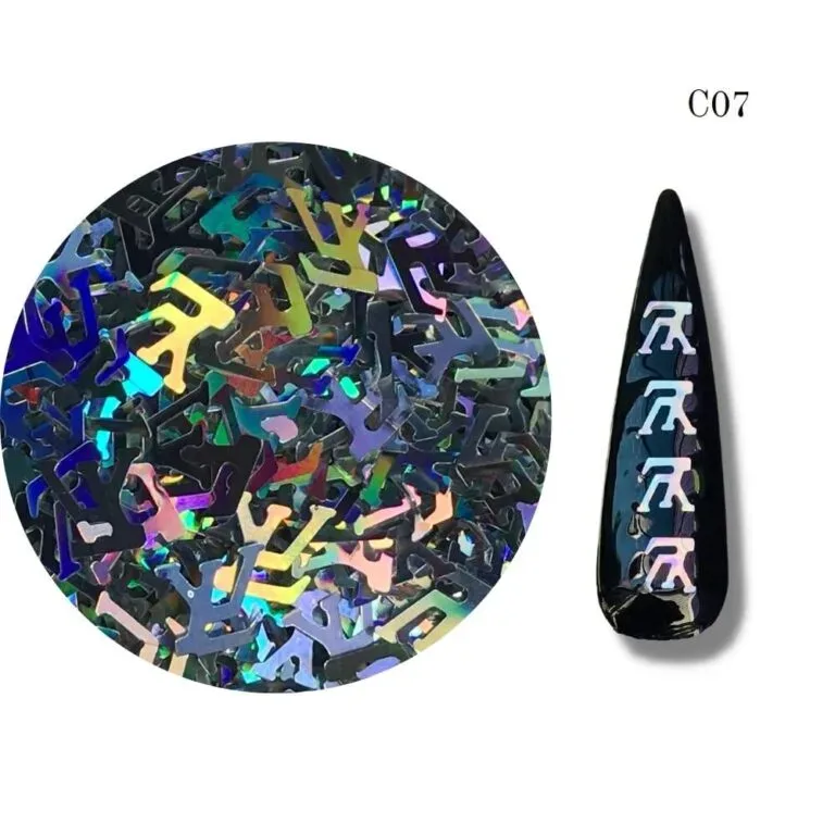 Confeti Lv Plateado 3gr C-07