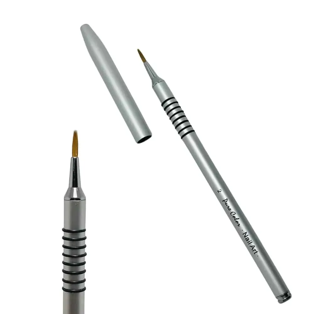 Pincel 3D Kolinsky Silver Pure Color #2