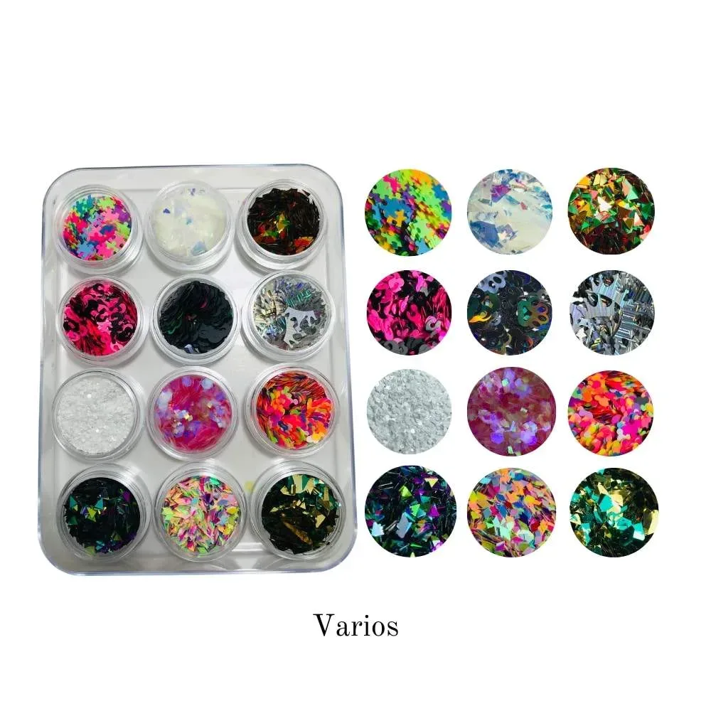 Colección confetis 12 unidades - Varios