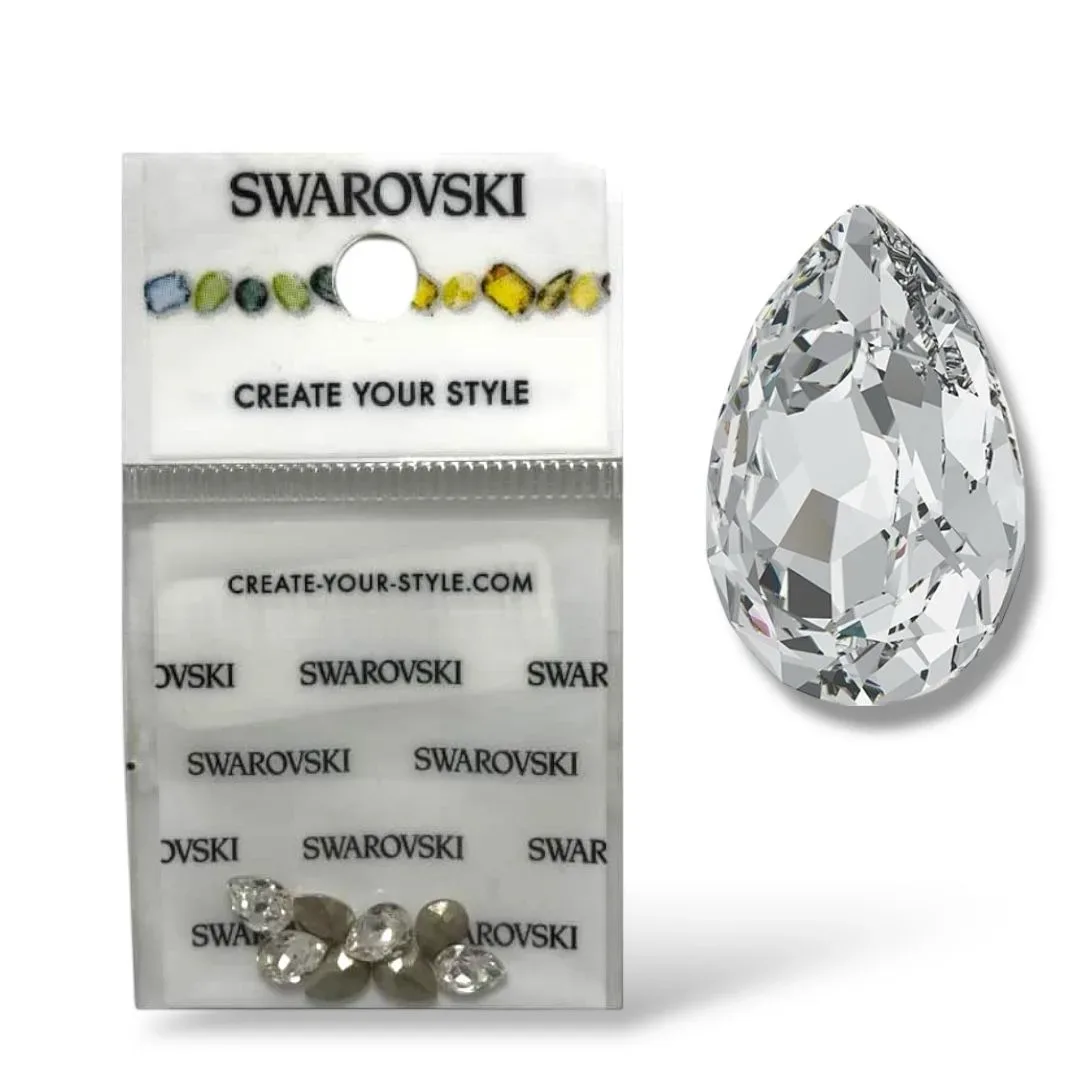 Cristal Swarovski Pear Fancy Stone 6x4 mm
