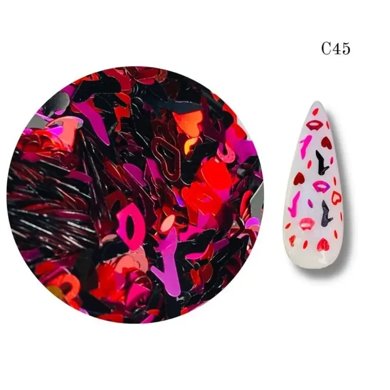Confeti Labios - Zapatos y Corazones 3gr C-45
