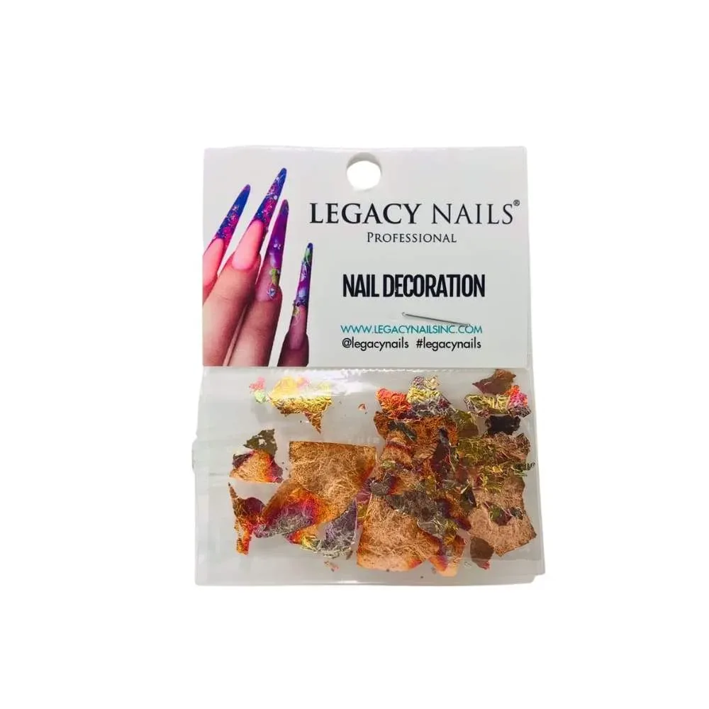 Legacy Nails Flakes (Papel Oro)