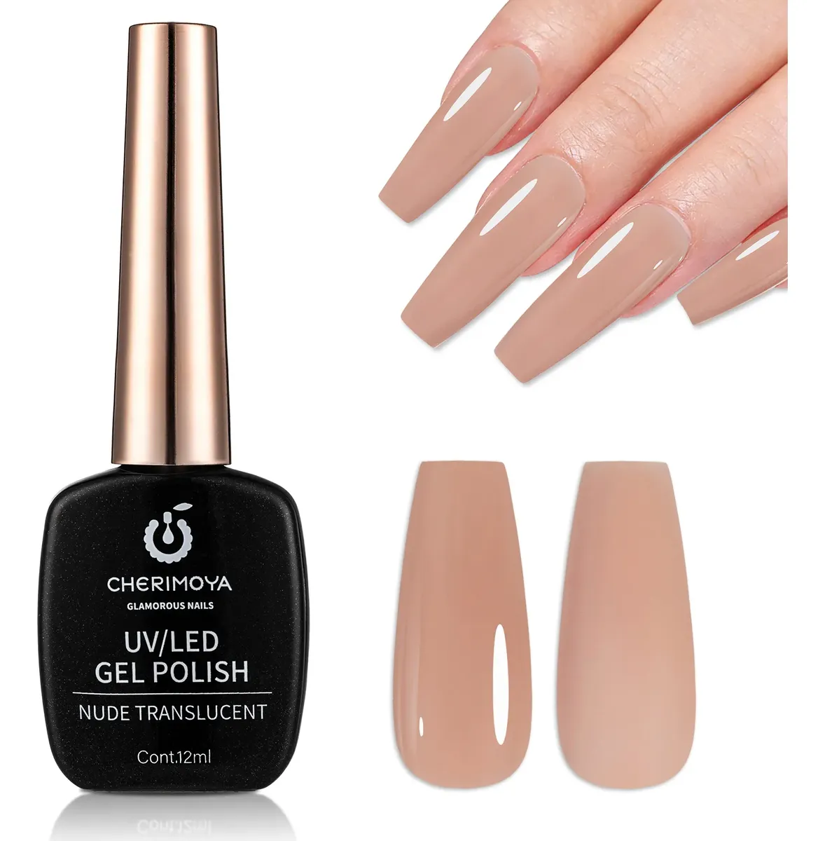 Esmaltes nude traslucidos 018 - Cherimoya