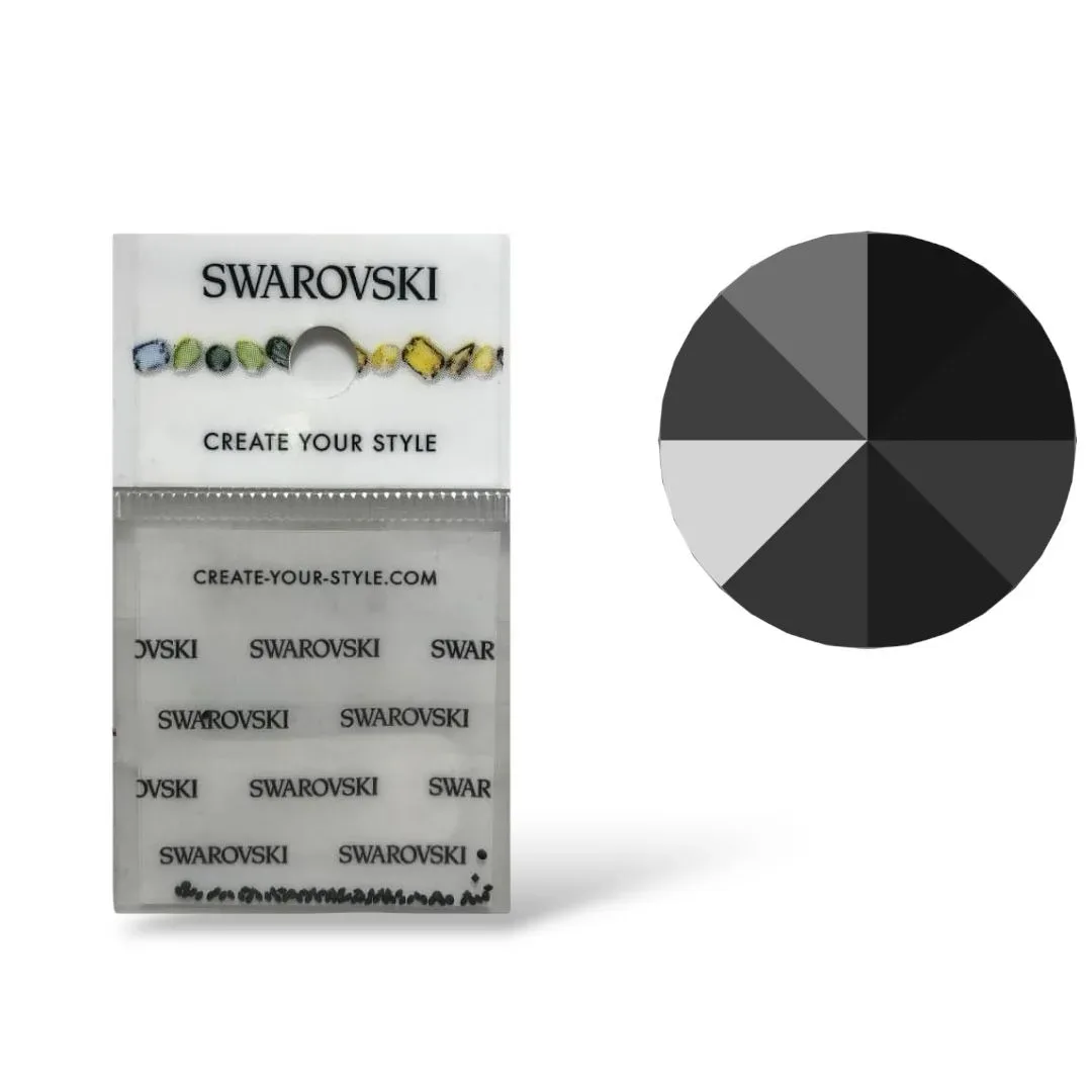 Cristal Swarovski Pointed Chaton Jet 1 mm