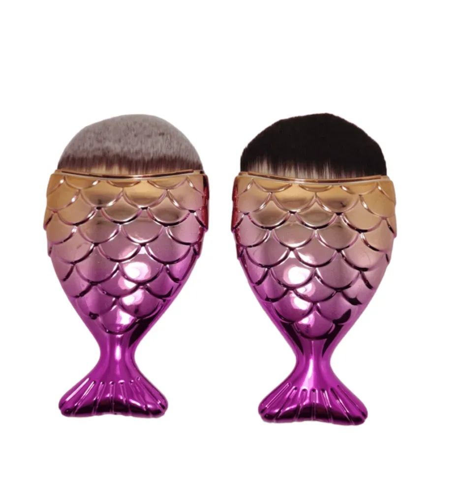 Brocha Cola de Sirena Fucsia / Rose Gold