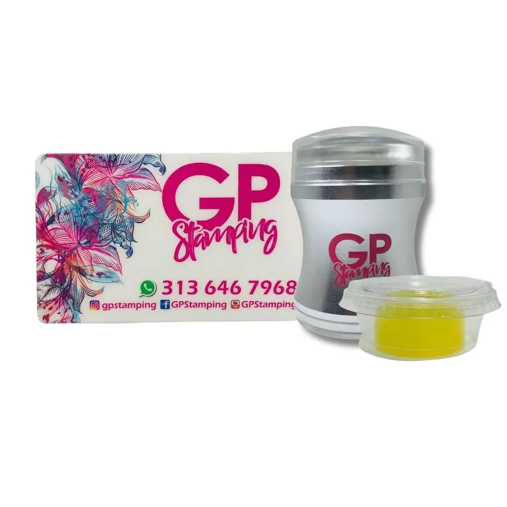 Estampado GPS + goma pegajosa + raspador