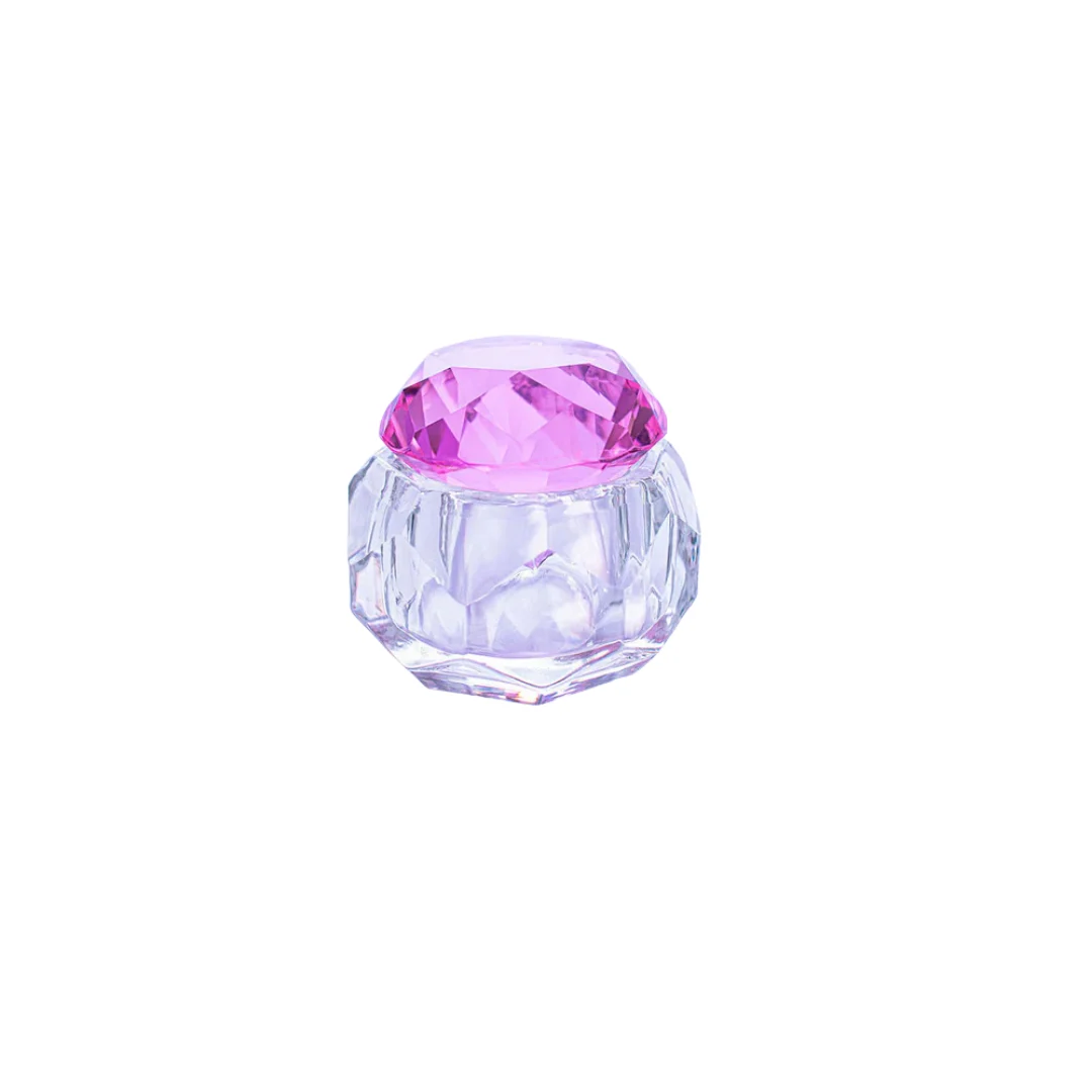Dappen cristal con tapa Rosado